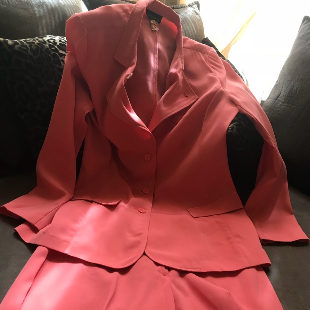Melon Color Summer Pant Suit 10T